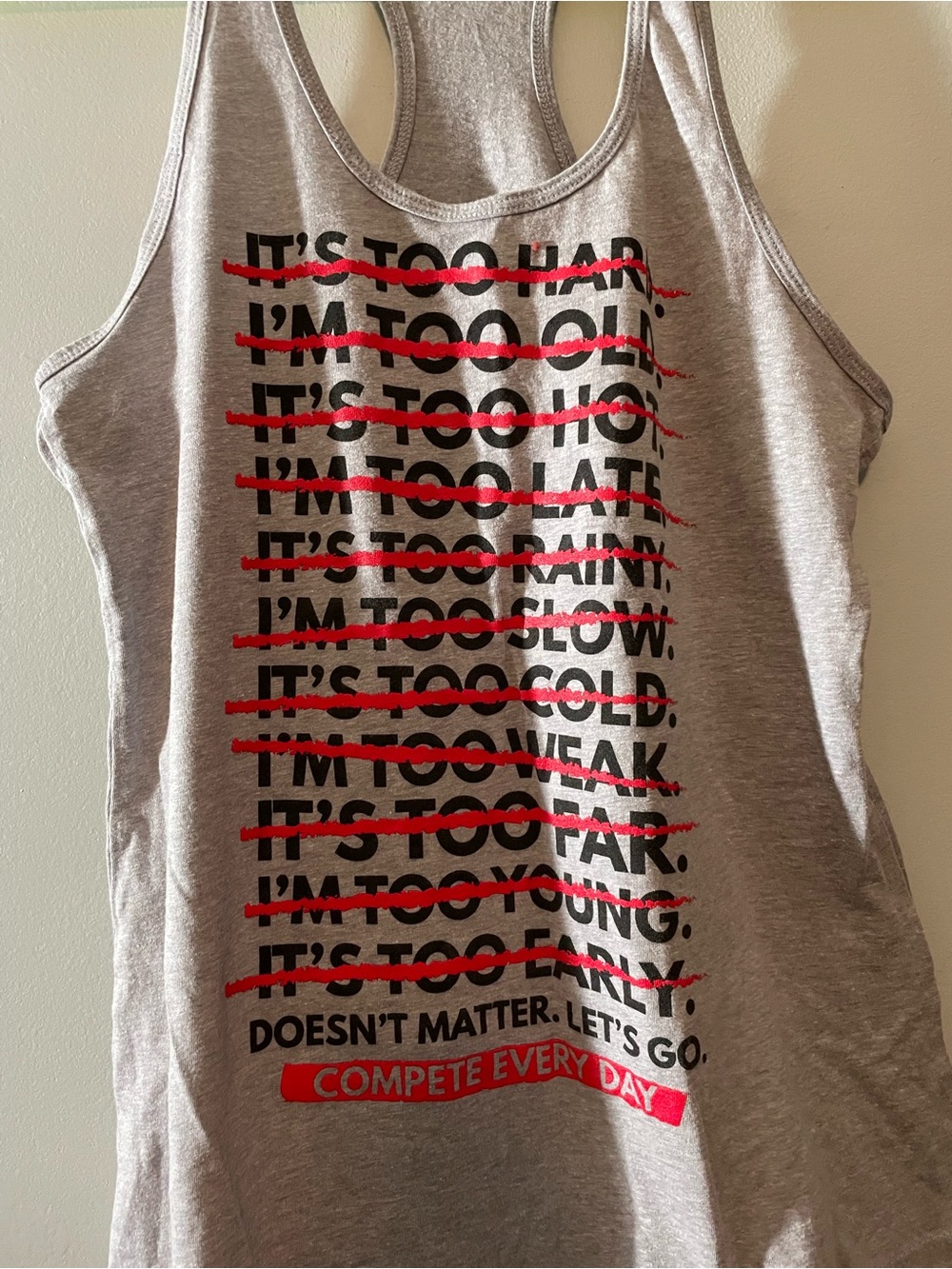 Compete Every Day Graphic Racerback Tank Top - Picture 4 of 6